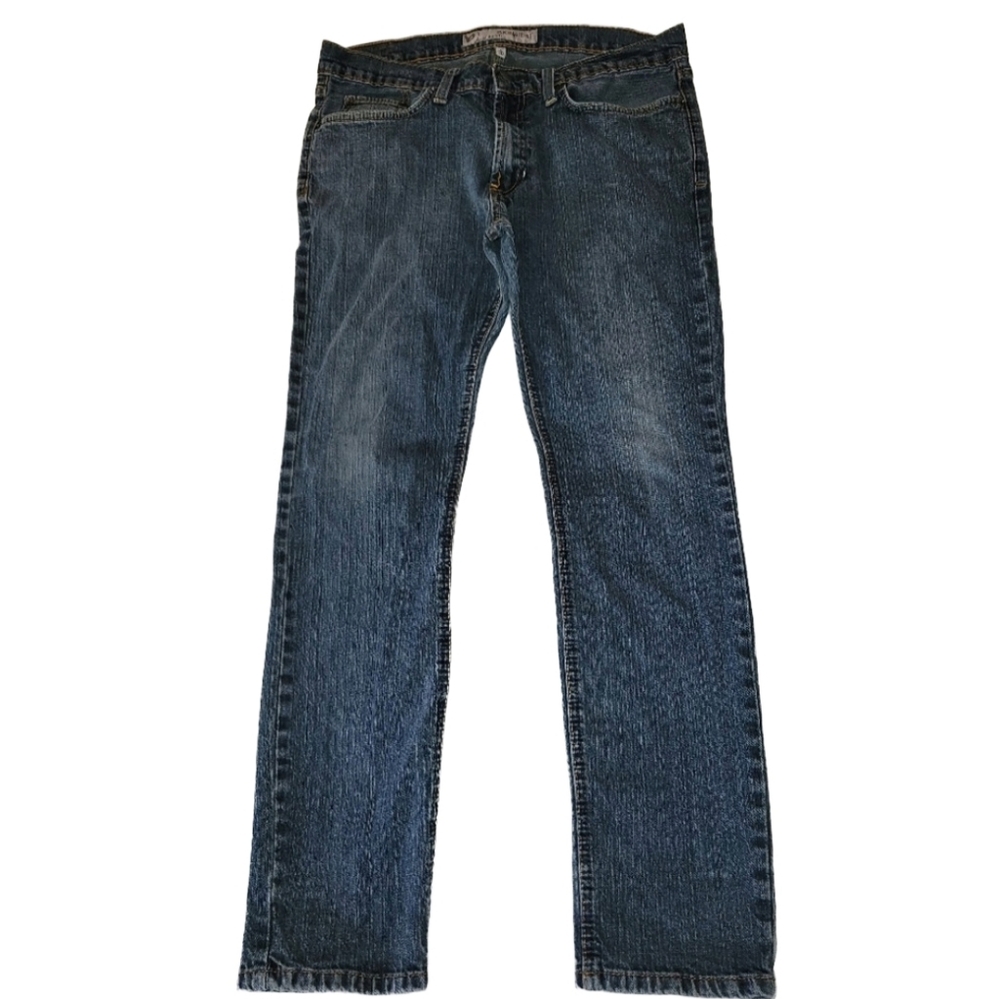 Bullhead Men's Blue Denim Medium Wash Mid-Rise Skinniest Jeans Size 34/30
